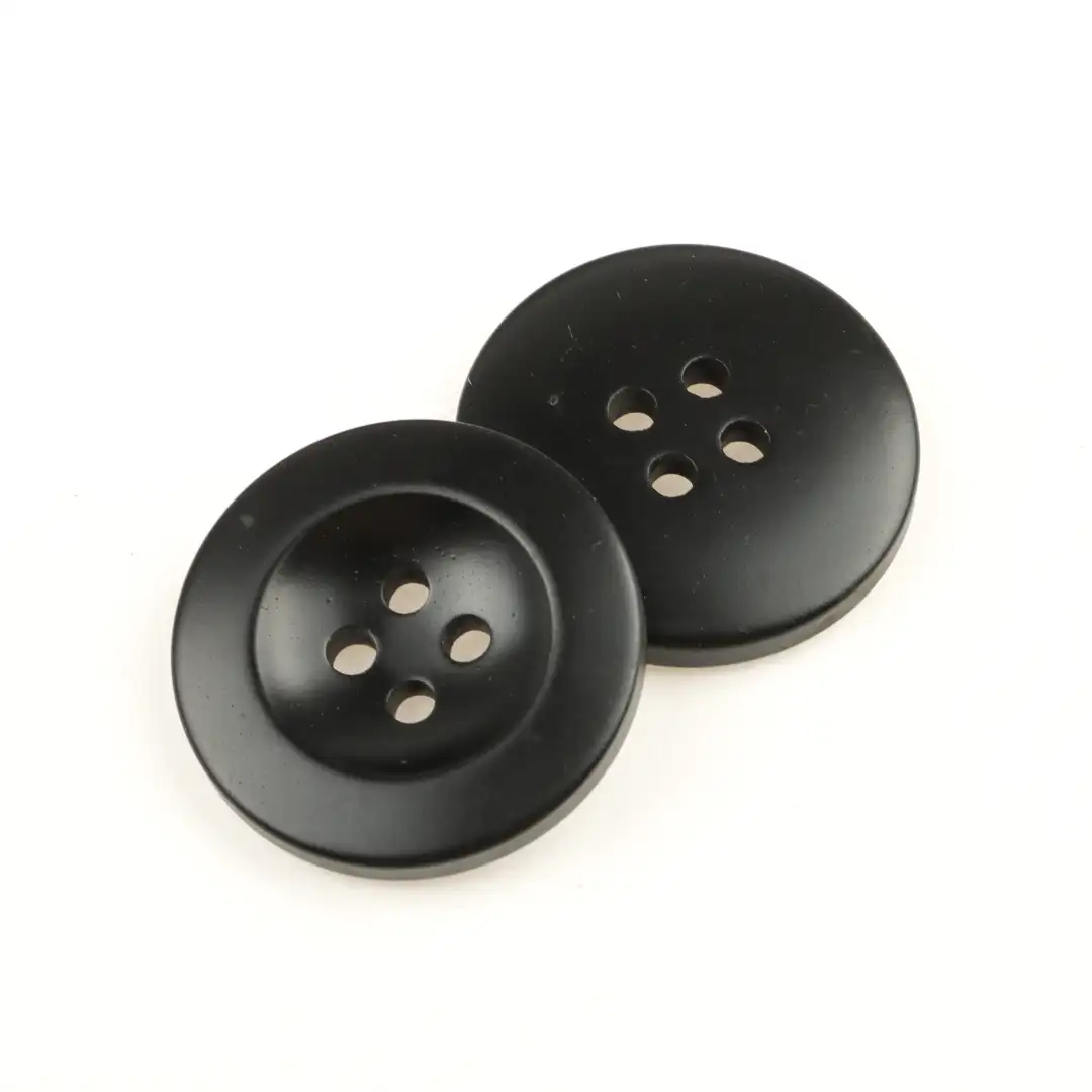 Black 4 holes Resin Button for Shirt,Overcoat buy garments accessories in bulk from China wholesaler at wholesale price free worldwide shipping Alibaba