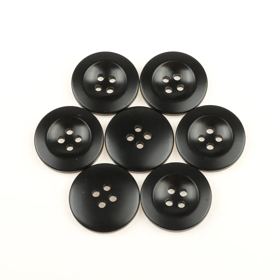 Black 4 holes Resin Button for Shirt,Overcoat buy garments accessories in bulk from China wholesaler at wholesale price free worldwide shipping Alibaba
