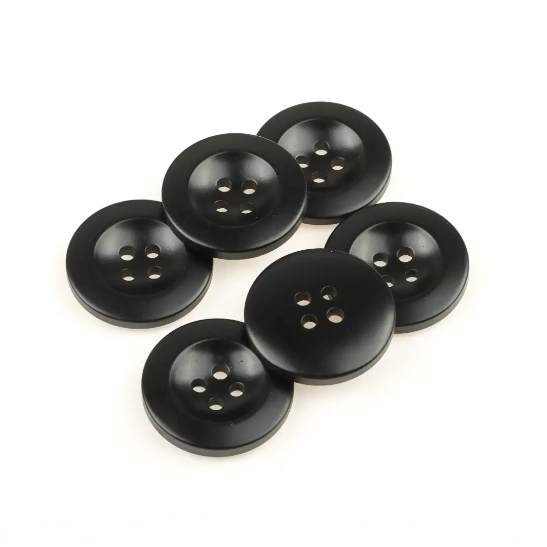 Black 4 holes Resin Button for Shirt,Overcoat buy garments accessories in bulk from China wholesaler at wholesale price free worldwide shipping Alibaba