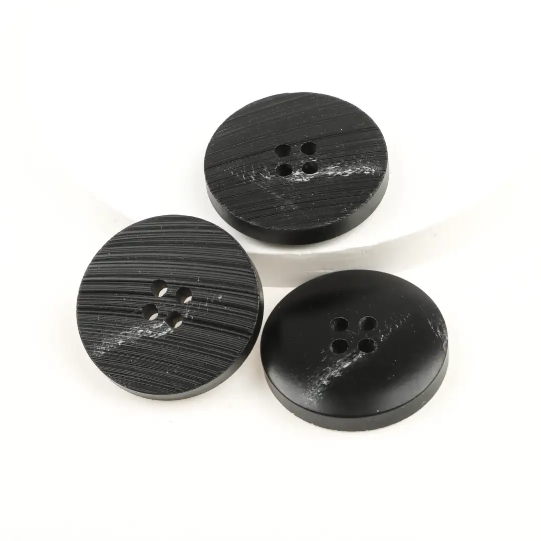 Black 4 holes Resin Button for Shirt,Overcoat buy garments accessories in bulk from China wholesaler at wholesale price free worldwide shipping Alibaba