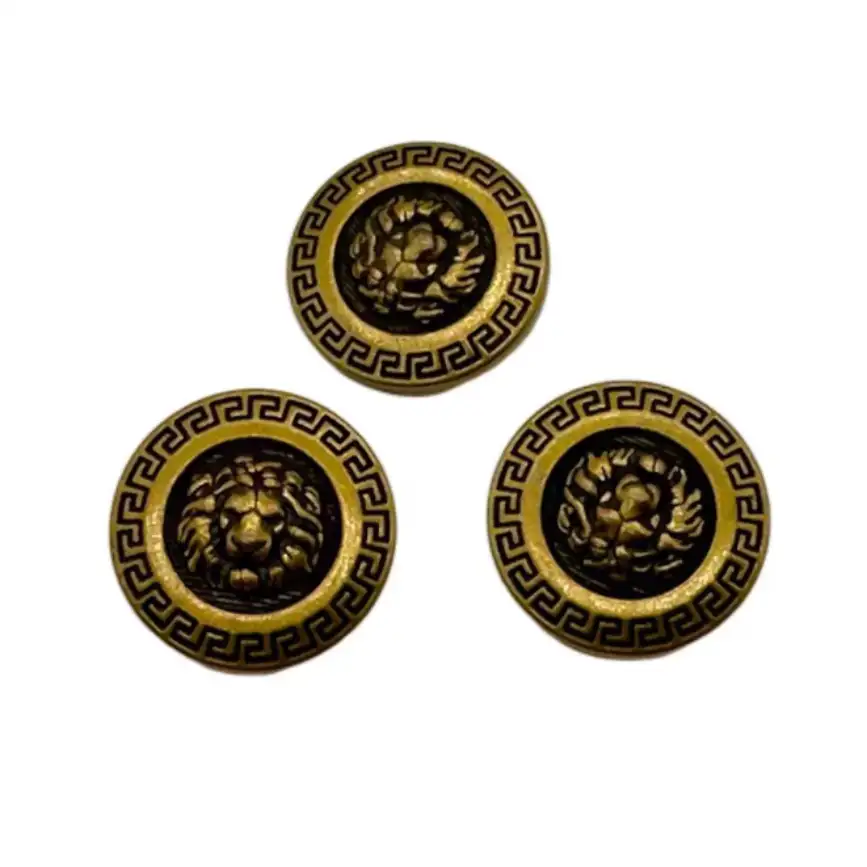 Gold 1 holes Metal Button for Jackets buy garments accessories in bulk from China wholesaler at wholesale price free worldwide shipping Alibaba