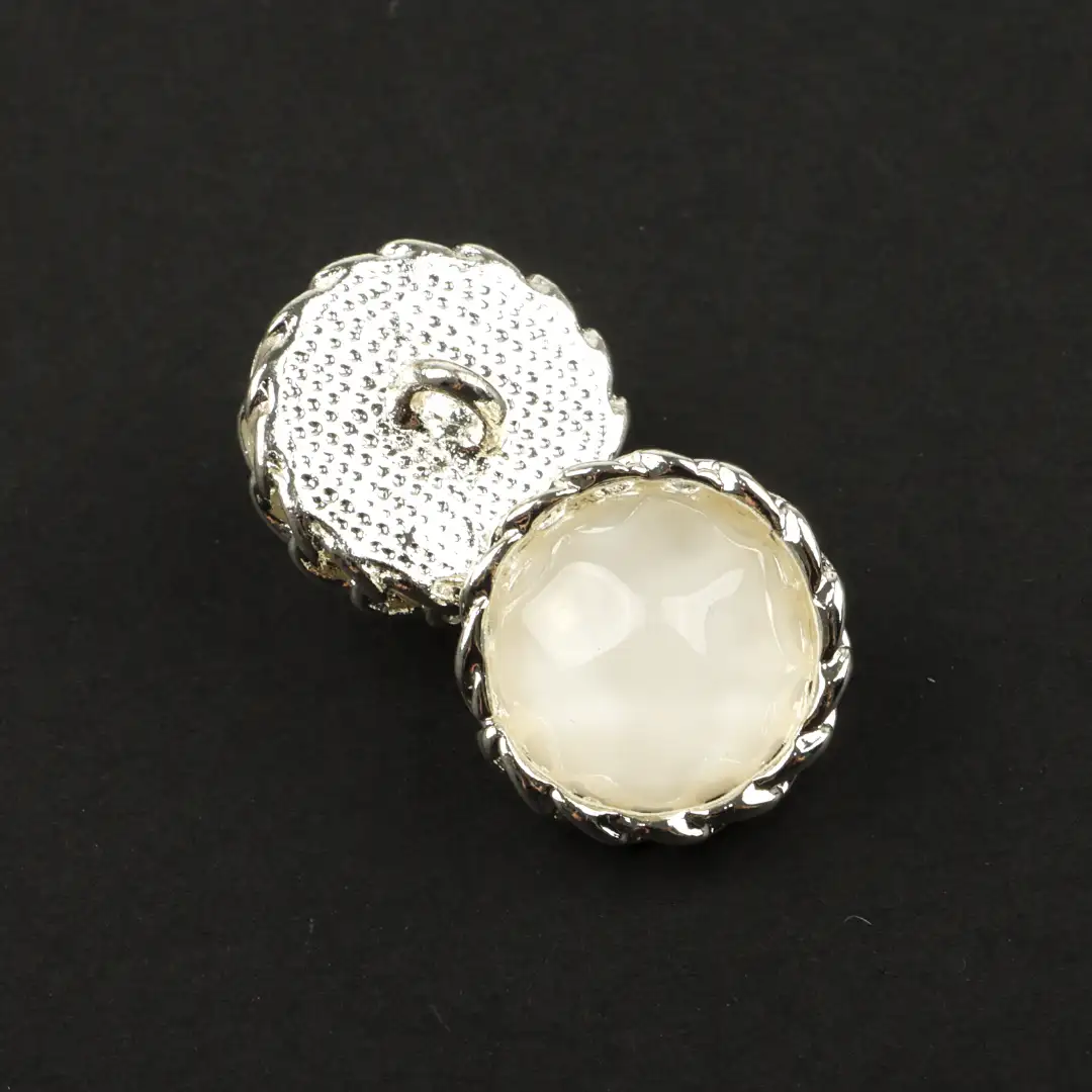 Silver 1 holes Metal Button for Overcoat buy garments accessories in bulk from China wholesaler at wholesale price free worldwide shipping Alibaba
