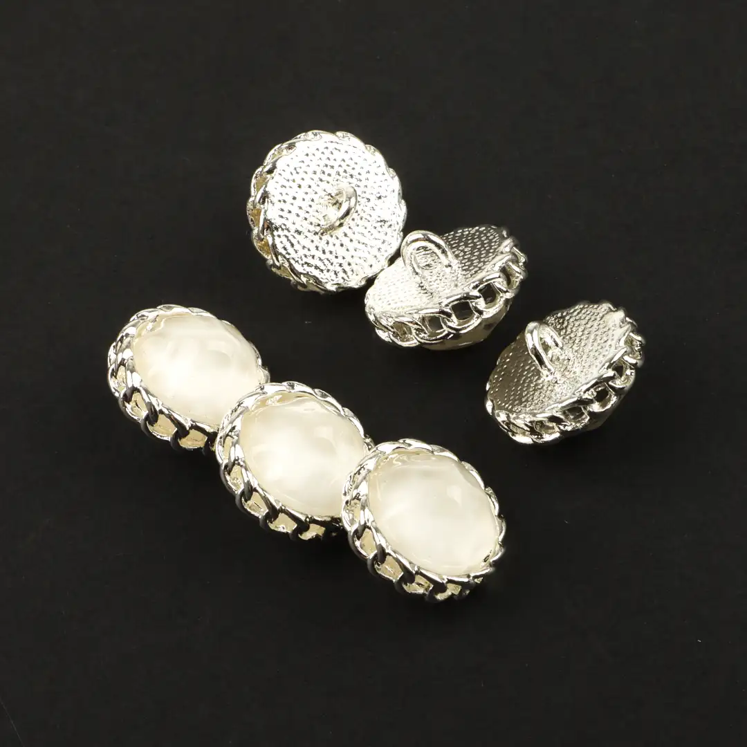 Silver 1 holes Metal Button for Overcoat buy garments accessories in bulk from China wholesaler at wholesale price free worldwide shipping Alibaba