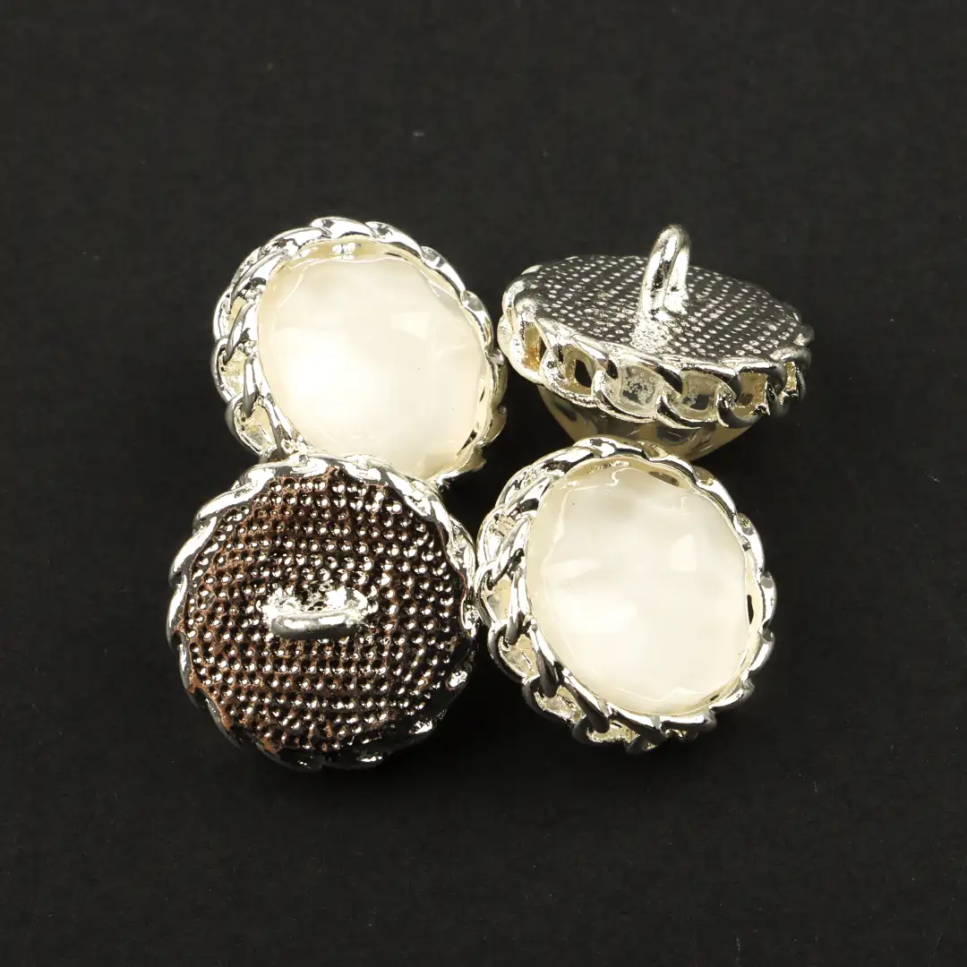 Silver 1 holes Metal Button for Overcoat buy garments accessories in bulk from China wholesaler at wholesale price free worldwide shipping Alibaba