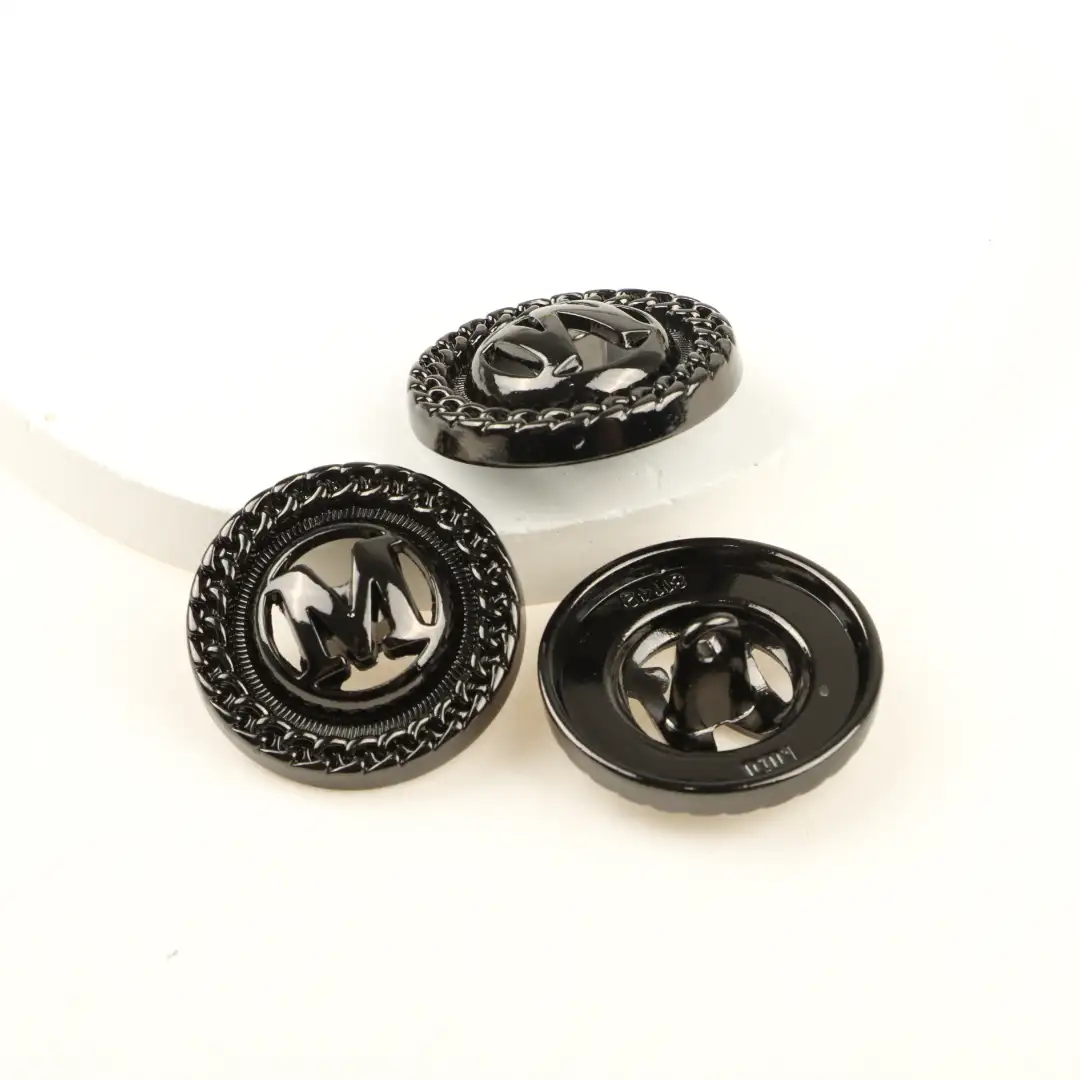 Black 1 holes Metal Button for Shirt,Overcoat buy garments accessories in bulk from China wholesaler at wholesale price free worldwide shipping Alibaba