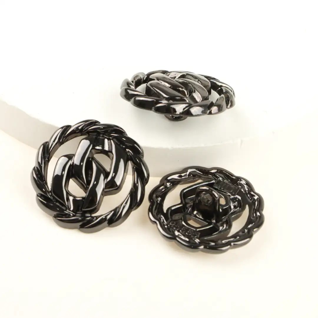 Black 1 holes Metal Button for Shirt,Overcoat buy garments accessories in bulk from China wholesaler at wholesale price free worldwide shipping Alibaba