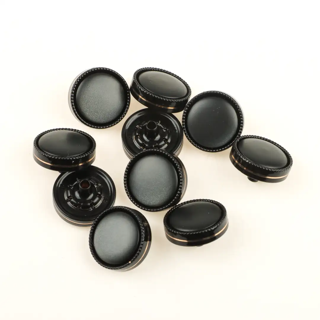 Black 1 holes Metal Button for Shirt,Overcoat buy garments accessories in bulk from China wholesaler at wholesale price free worldwide shipping Alibaba