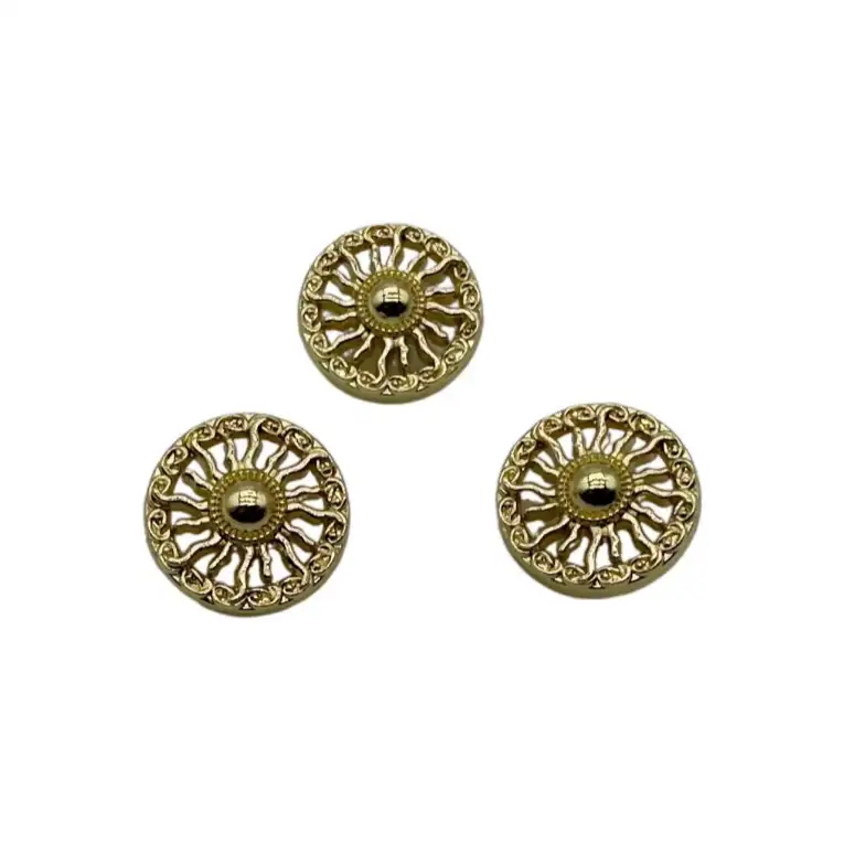 Gold 1 holes Metal Button for Jackets,Blouse buy garments accessories in bulk from China wholesaler at wholesale price free worldwide shipping Alibaba