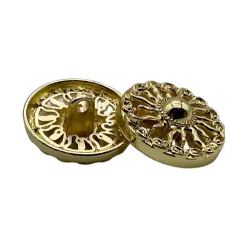 Gold 1 holes Metal Button for Jackets,Blouse buy garments accessories in bulk from China wholesaler at wholesale price free worldwide shipping Alibaba