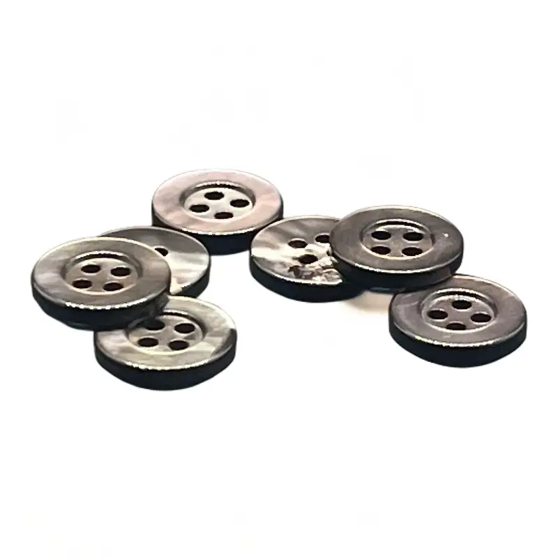 Black 4 holes Shell Button for Shirt,Pants,Denim Jacket,Suit Trouser,Jackets,Blazer,T-Shirt,Polo Shirt buy garments accessories in bulk from China wholesaler at wholesale price free worldwide shipping Alibaba
