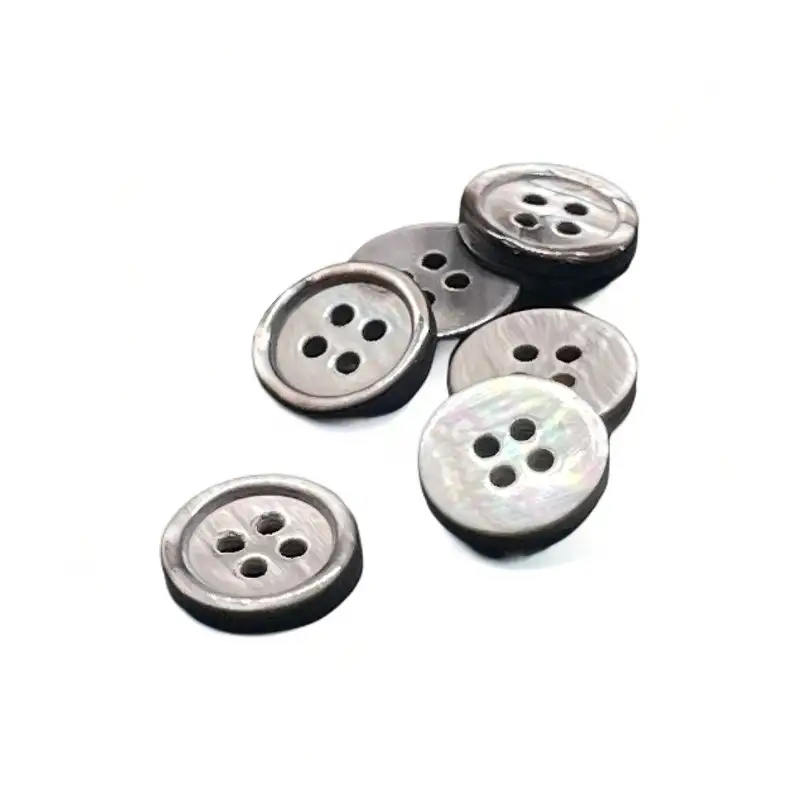 Black 4 holes Shell Button for Shirt,Pants,Denim Jacket,Suit Trouser,Jackets,Blazer,T-Shirt,Polo Shirt,Tank Top buy garments accessories in bulk from China wholesaler at wholesale price free worldwide shipping Alibaba