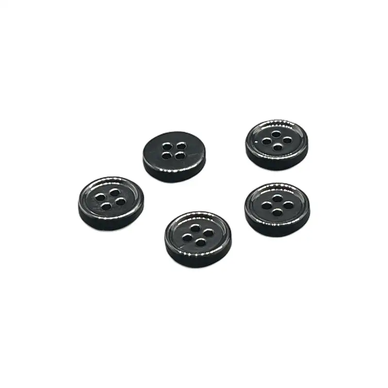 Black 4 holes Shell Button for Shirt,Pants,Denim Jacket,Suit Trouser,Jackets,Blazer,T-Shirt,Polo Shirt buy garments accessories in bulk from China wholesaler at wholesale price free worldwide shipping Alibaba