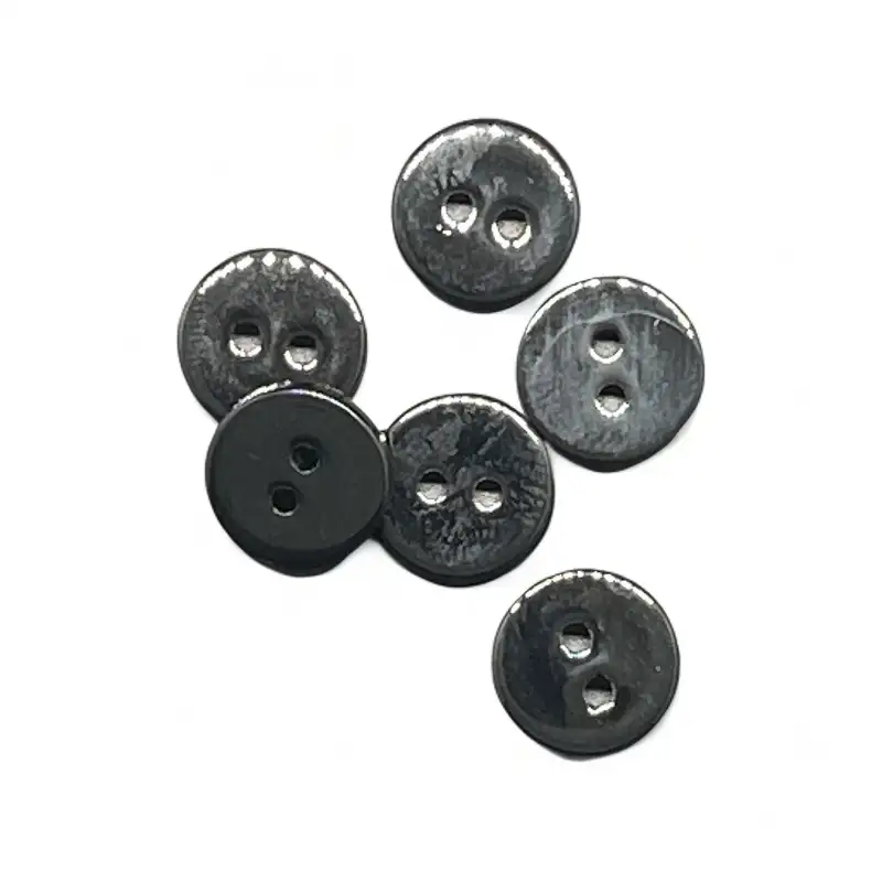 Black 2 holes Shell Button for Shirt,Pants,Denim Jacket,Suit Trouser,Jackets,Blazer,T-Shirt,Polo Shirt buy garments accessories in bulk from China wholesaler at wholesale price free worldwide shipping Alibaba