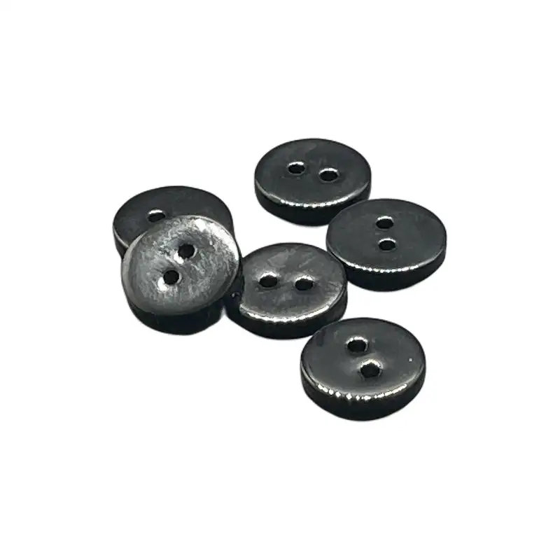 Black 2 holes Shell Button for Shirt,Pants,Denim Jacket,Suit Trouser,Jackets,Blazer,T-Shirt,Polo Shirt buy garments accessories in bulk from China wholesaler at wholesale price free worldwide shipping Alibaba