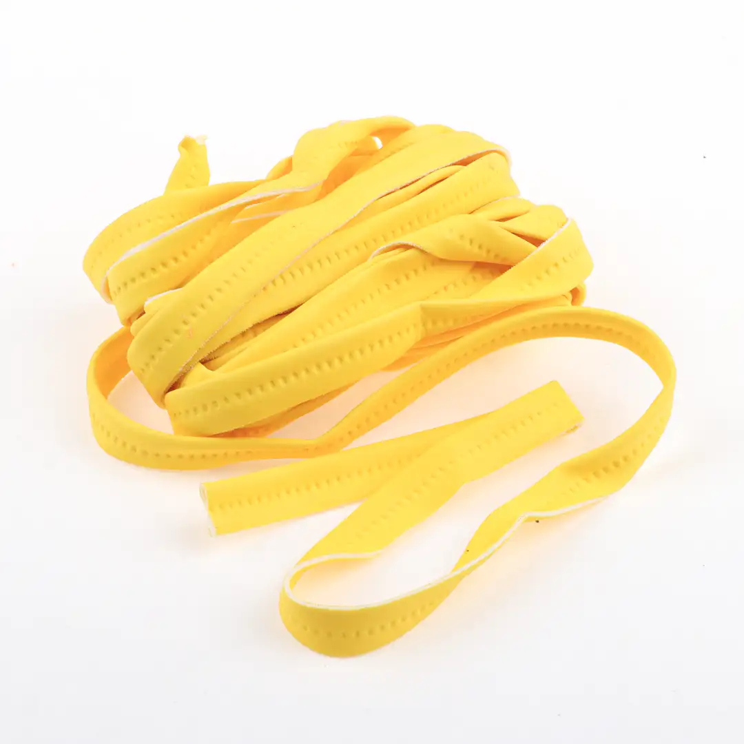 Yellow  Polyester Elastic / Tape for Jackets,Overcoat buy garments accessories in bulk from China wholesaler at wholesale price free worldwide shipping Alibaba