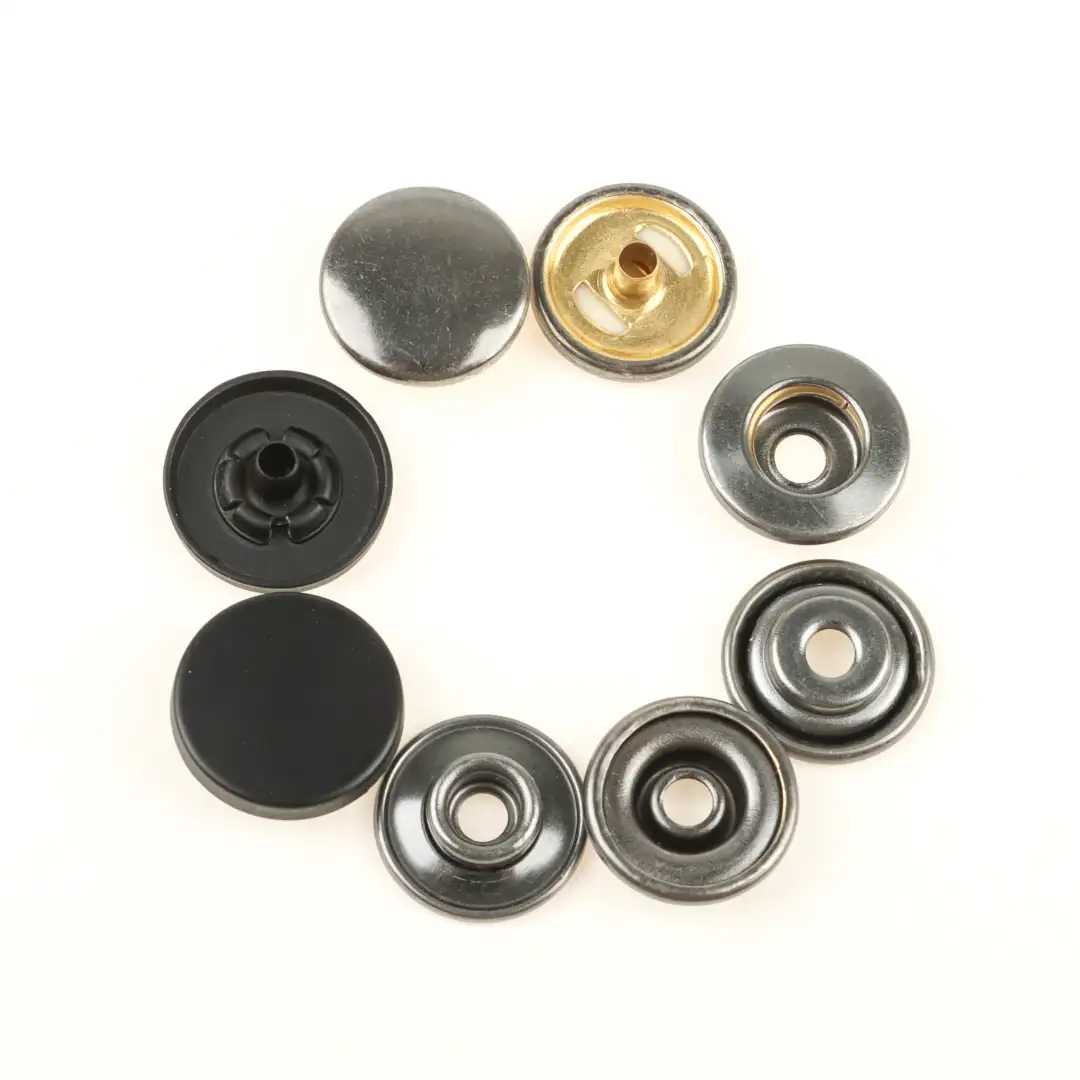 Black 1 holes Metal Button for Shirt,Overcoat,Suit buy garments accessories in bulk from China wholesaler at wholesale price free worldwide shipping Alibaba