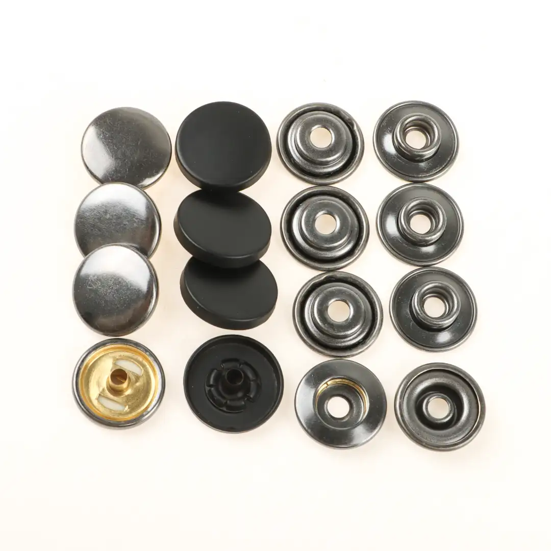 Black 1 holes Metal Button for Shirt,Overcoat,Suit buy garments accessories in bulk from China wholesaler at wholesale price free worldwide shipping Alibaba