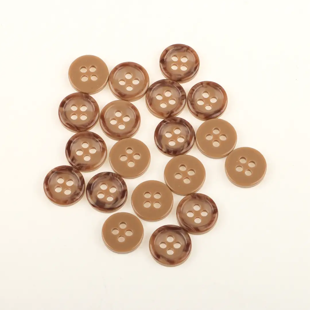 Brown 4 holes Resin Button for Shirt,Overcoat,Suit buy garments accessories in bulk from China wholesaler at wholesale price free worldwide shipping Alibaba
