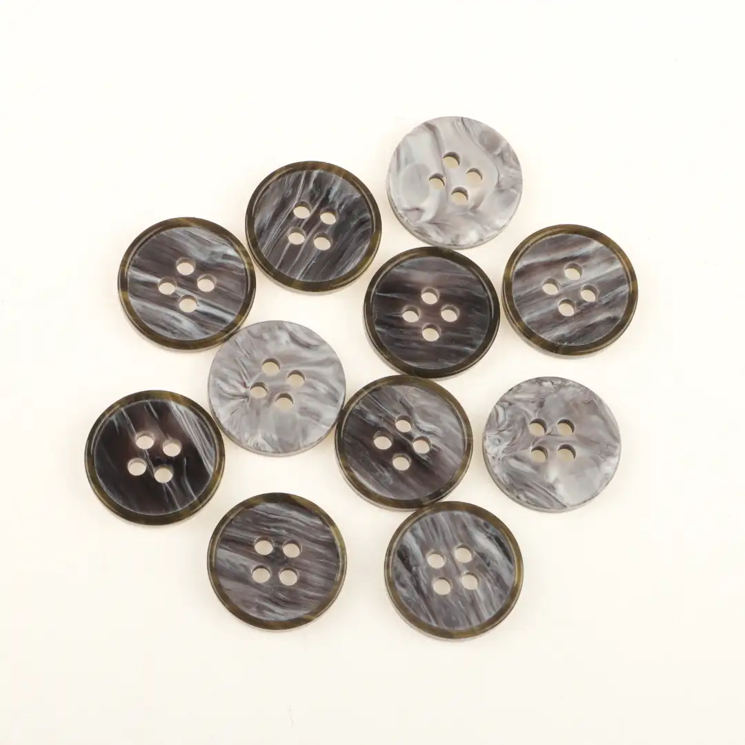 Gray 4 holes Resin Button for Shirt,Overcoat,Suit buy garments accessories in bulk from China wholesaler at wholesale price free worldwide shipping Alibaba