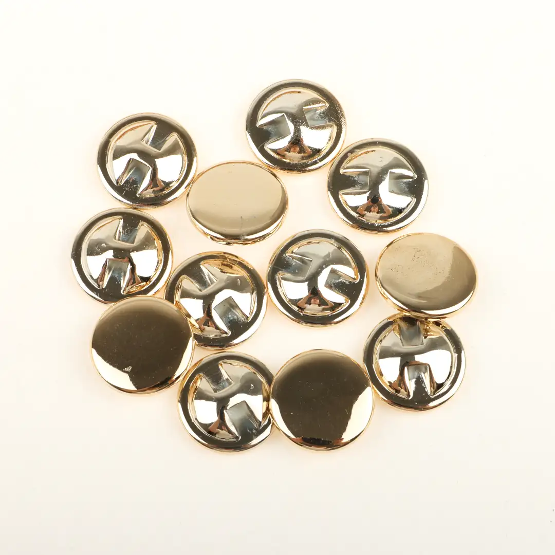 Gold 1 holes Plastic Button for Shirt,Overcoat,Suit buy garments accessories in bulk from China wholesaler at wholesale price free worldwide shipping Alibaba