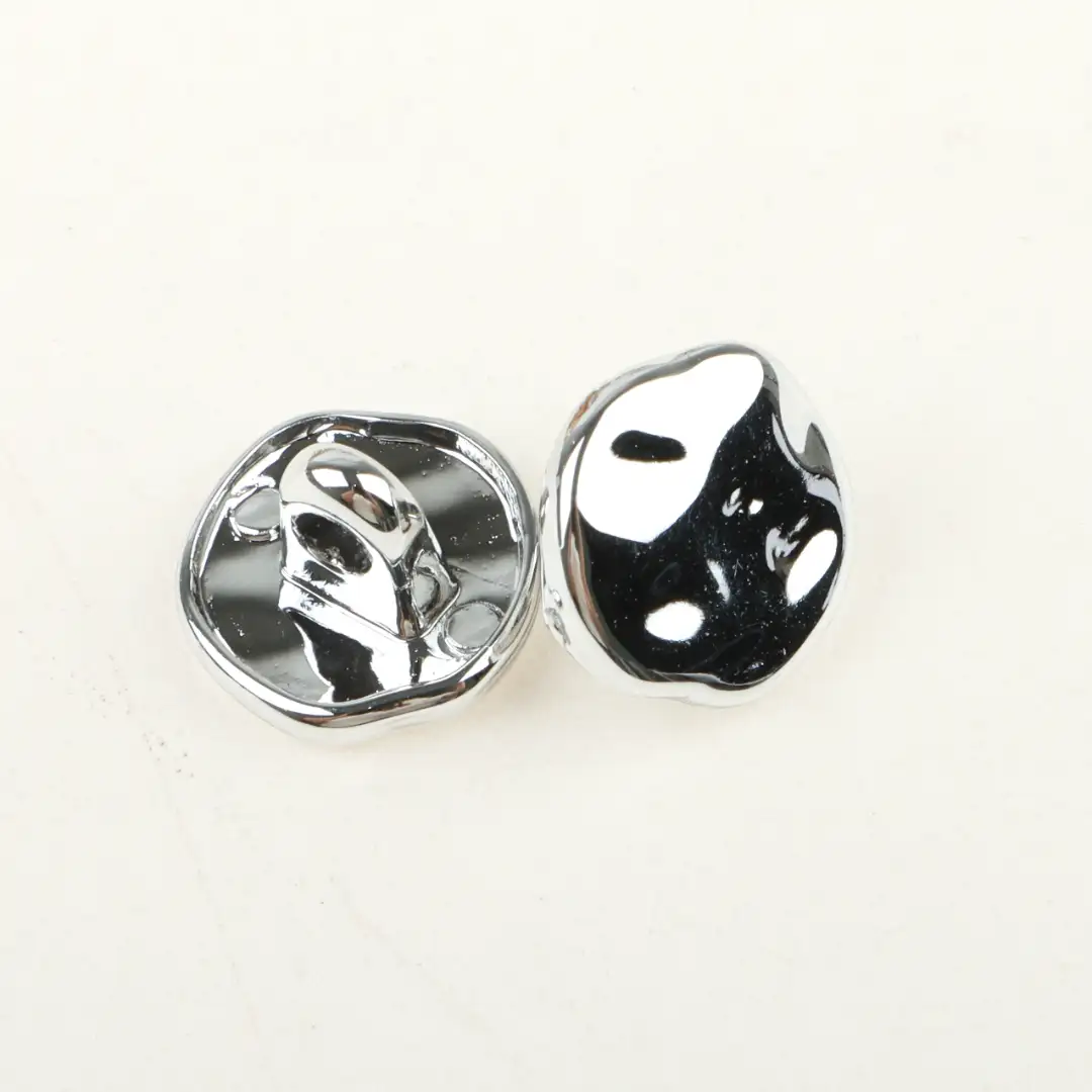Silver 1 holes Plastic Button for Shirt,Overcoat,Suit buy garments accessories in bulk from China wholesaler at wholesale price free worldwide shipping Alibaba