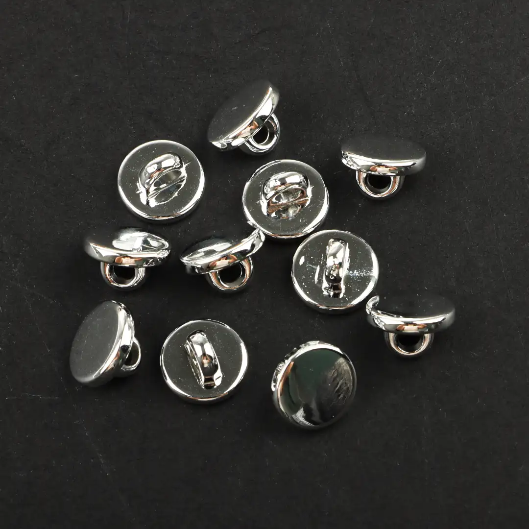 Silver 1 holes Plastic Button for Shirt,Overcoat,Suit buy garments accessories in bulk from China wholesaler at wholesale price free worldwide shipping Alibaba