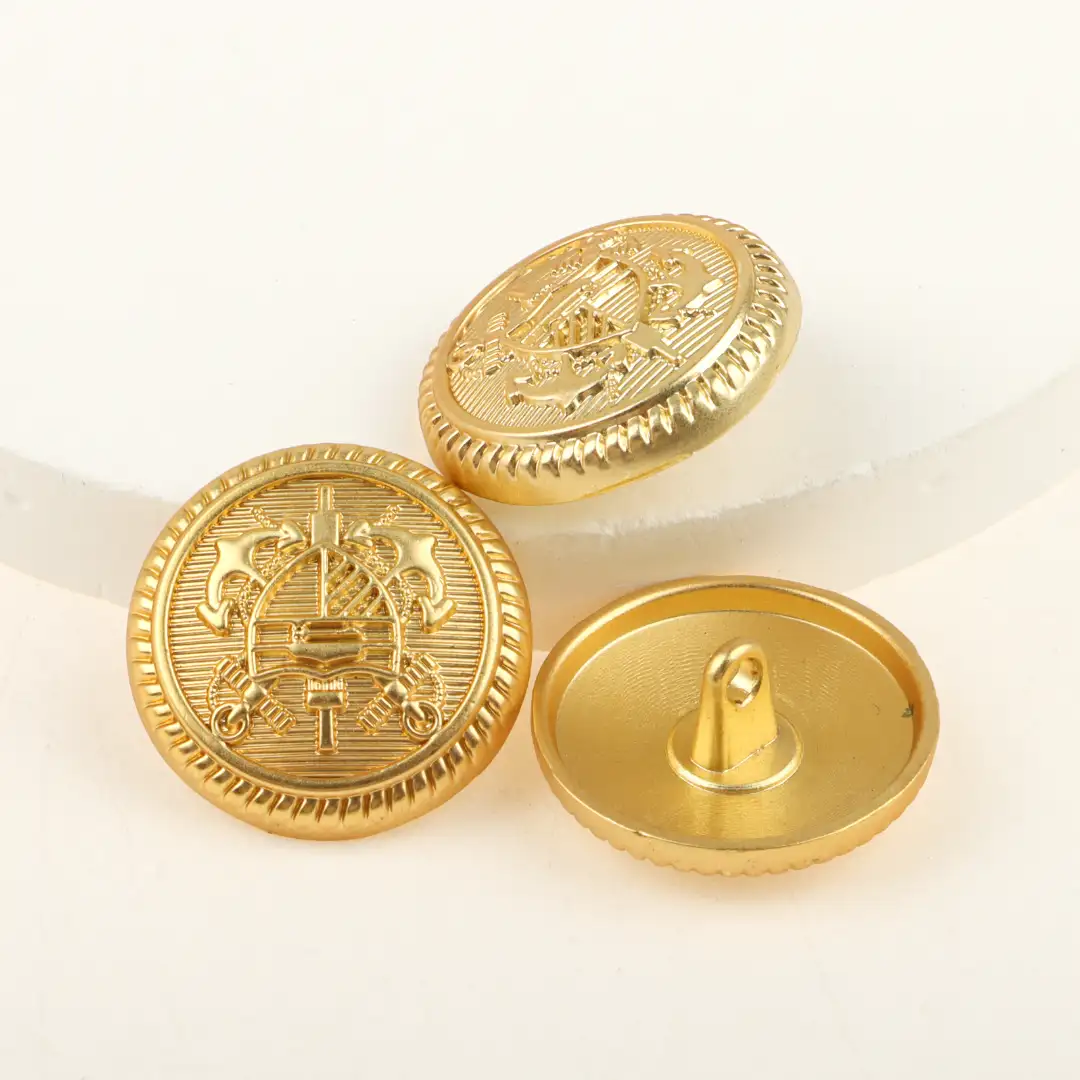 Gold 1 holes Metal Button for Shirt,Overcoat,Suit buy garments accessories in bulk from China wholesaler at wholesale price free worldwide shipping Alibaba