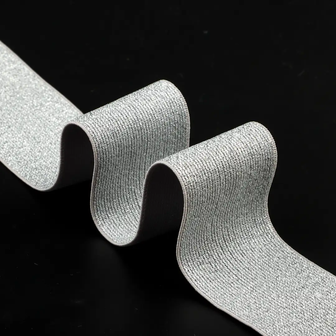 Silver  Polyester Elastic / Tape for Shirt,Overcoat,Suit buy garments accessories in bulk from China wholesaler at wholesale price free worldwide shipping Alibaba