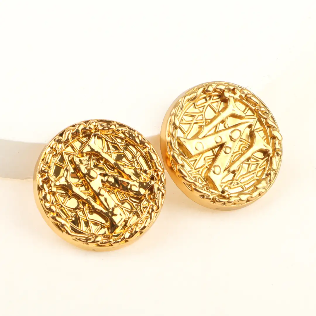 Gold 1 holes Metal Button for Shirt,Overcoat,Suit buy garments accessories in bulk from China wholesaler at wholesale price free worldwide shipping Alibaba