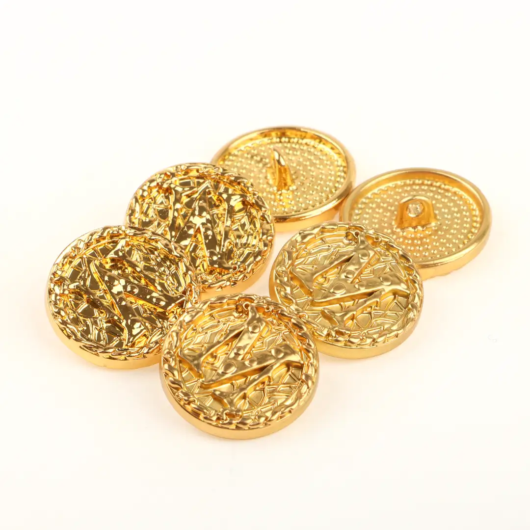 Gold 1 holes Metal Button for Shirt,Overcoat,Suit buy garments accessories in bulk from China wholesaler at wholesale price free worldwide shipping Alibaba
