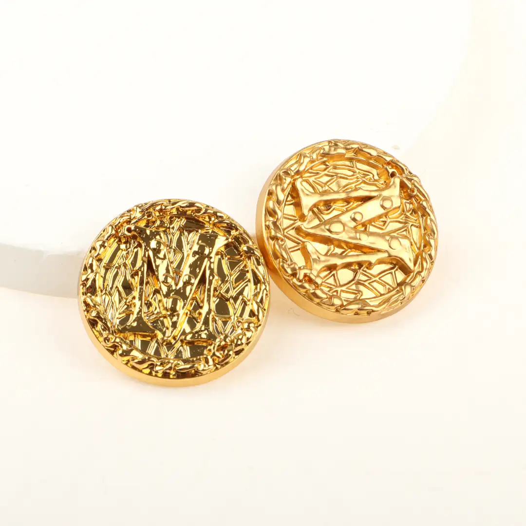 Gold 1 holes Metal Button for Shirt,Overcoat,Suit buy garments accessories in bulk from China wholesaler at wholesale price free worldwide shipping Alibaba