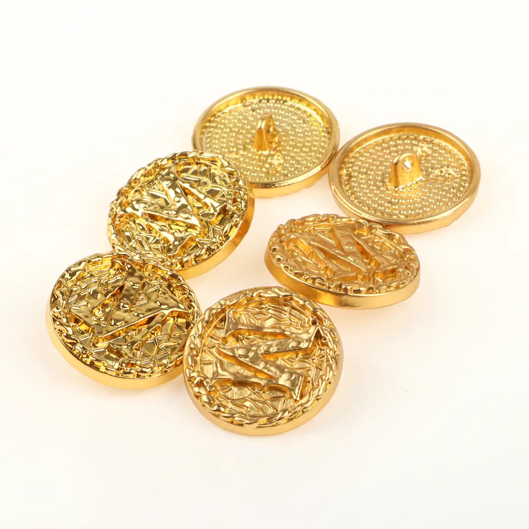 Gold 1 holes Metal Button for Shirt,Overcoat,Suit buy garments accessories in bulk from China wholesaler at wholesale price free worldwide shipping Alibaba