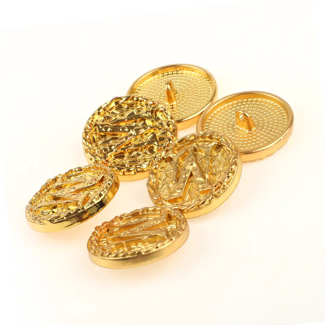 Gold 1 holes Metal Button for Shirt,Overcoat,Suit buy garments accessories in bulk from China wholesaler at wholesale price free worldwide shipping Alibaba