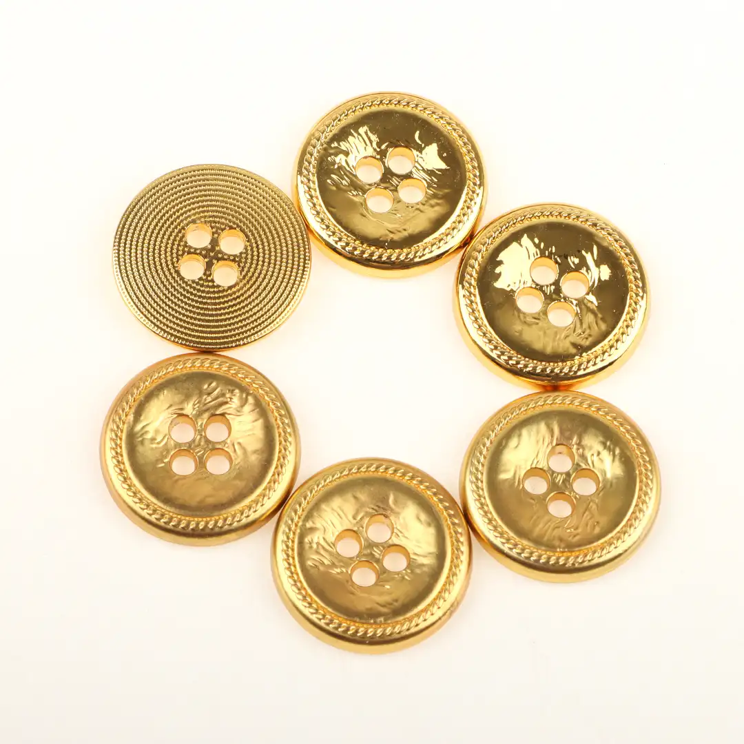 Gold 4 holes Metal Button for Shirt,Overcoat,Suit buy garments accessories in bulk from China wholesaler at wholesale price free worldwide shipping Alibaba