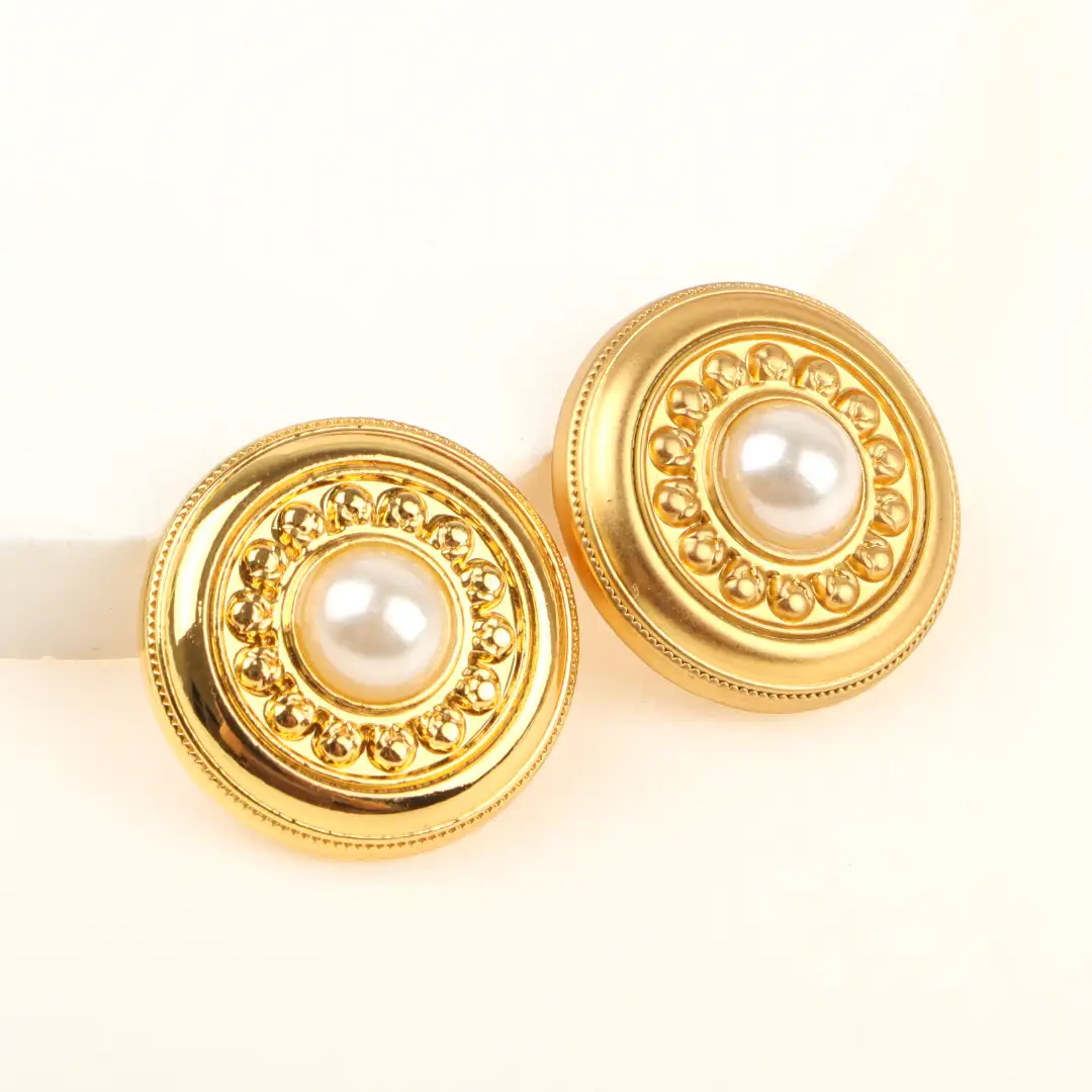Gold 1 holes Metal Button for Shirt,Overcoat,Suit buy garments accessories in bulk from China wholesaler at wholesale price free worldwide shipping Alibaba