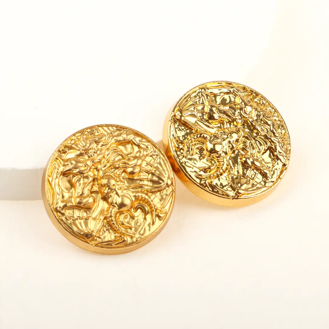 Gold 1 holes Metal Button for Shirt,Overcoat,Suit buy garments accessories in bulk from China wholesaler at wholesale price free worldwide shipping Alibaba