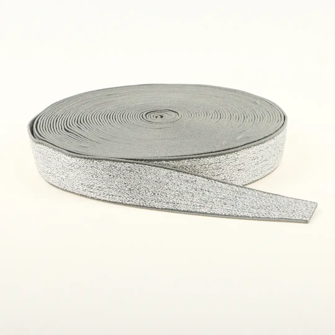 Silver  Polyester Elastic / Tape for Shirt,Overcoat,Suit buy garments accessories in bulk from China wholesaler at wholesale price free worldwide shipping Alibaba