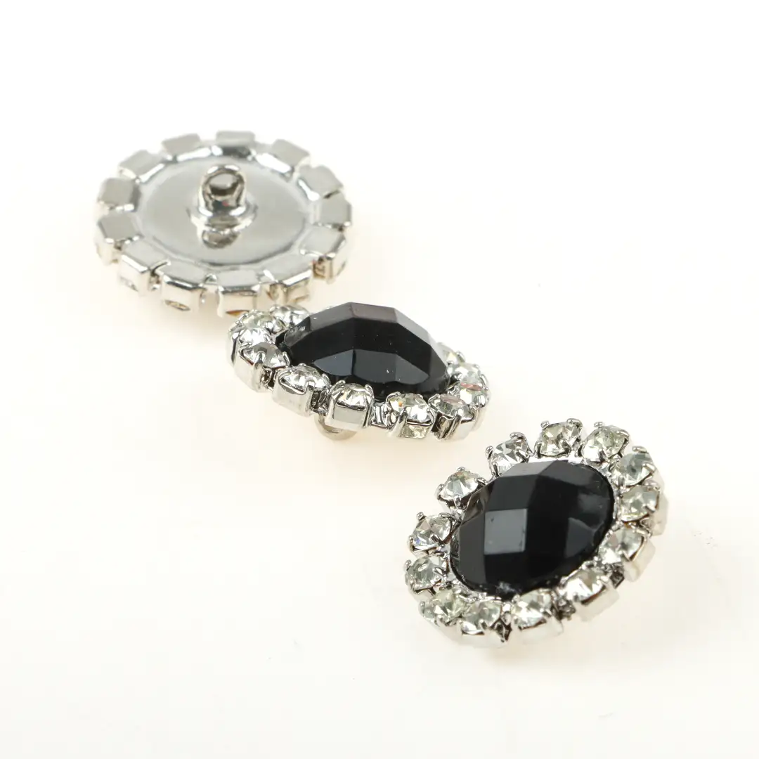 Silver 1 holes Metal Button for Jackets buy garments accessories in bulk from China wholesaler at wholesale price free worldwide shipping Alibaba