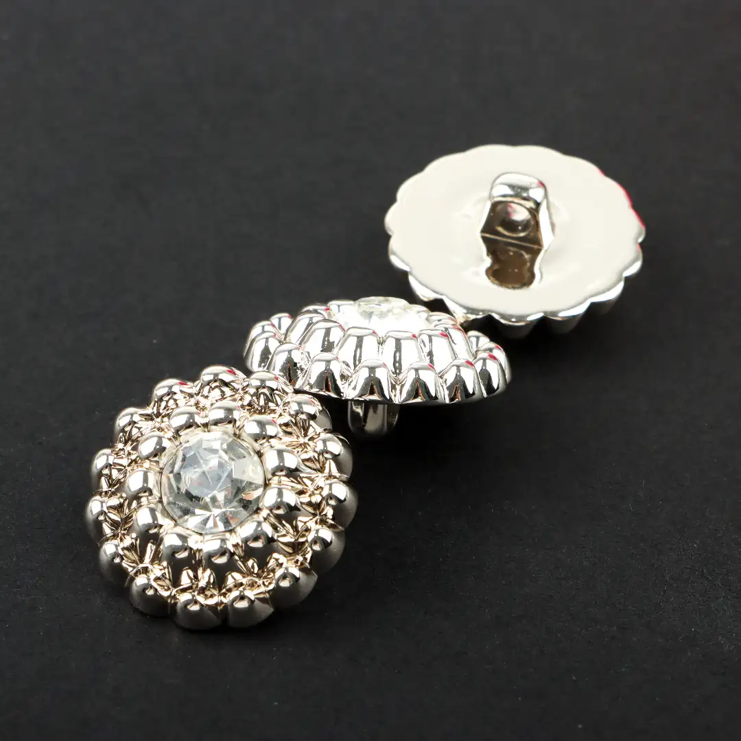 Silver 1 holes Plastic Button for Overcoat buy garments accessories in bulk from China wholesaler at wholesale price free worldwide shipping Alibaba