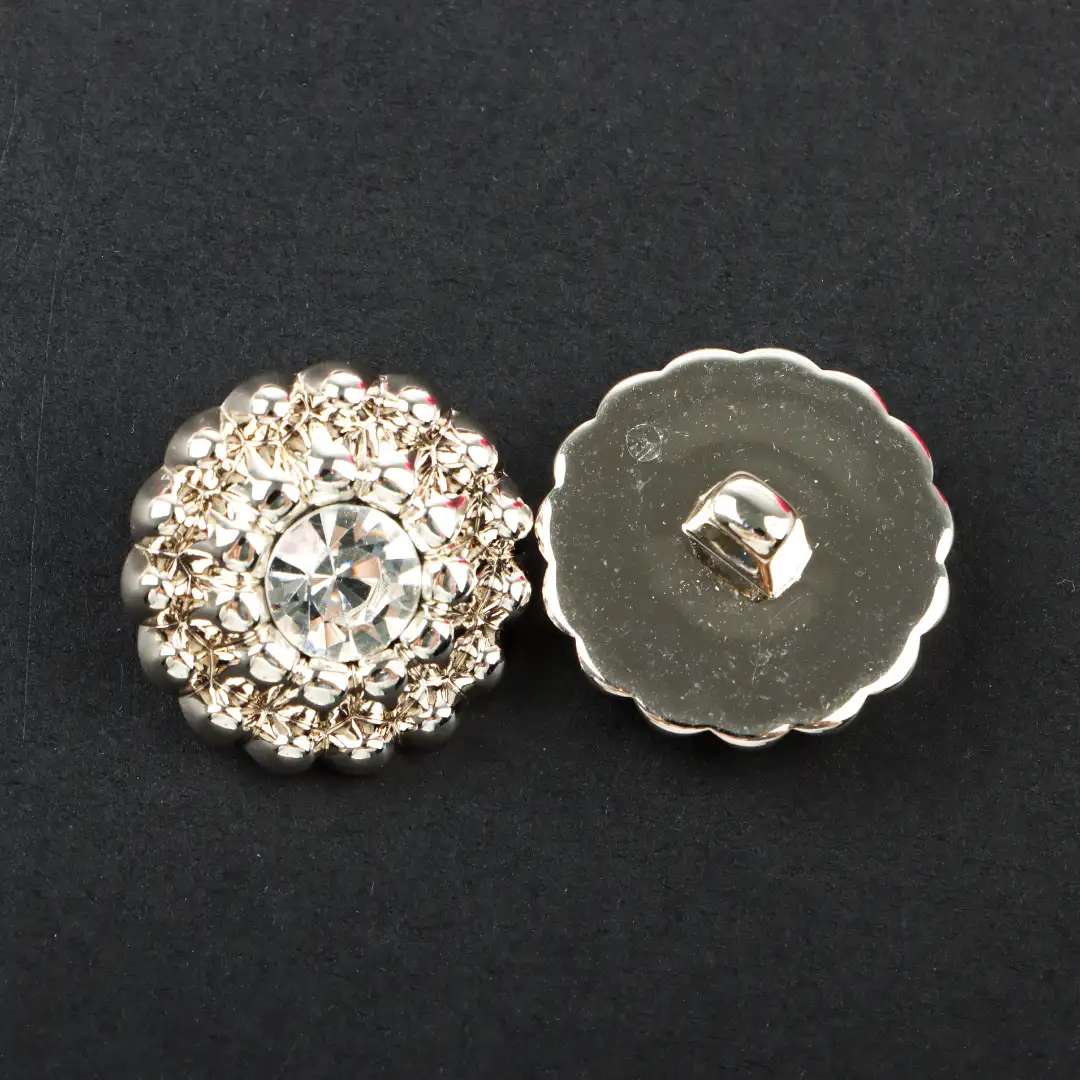 Silver 1 holes Plastic Button for Overcoat buy garments accessories in bulk from China wholesaler at wholesale price free worldwide shipping Alibaba