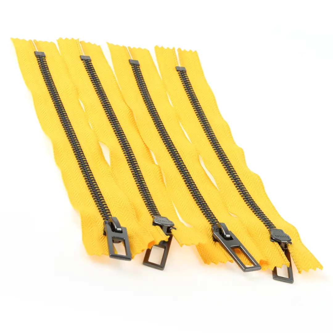 Yellow Close Metal Zippers Zipper for Overcoat buy garments accessories in bulk from China wholesaler at wholesale price free worldwide shipping Alibaba
