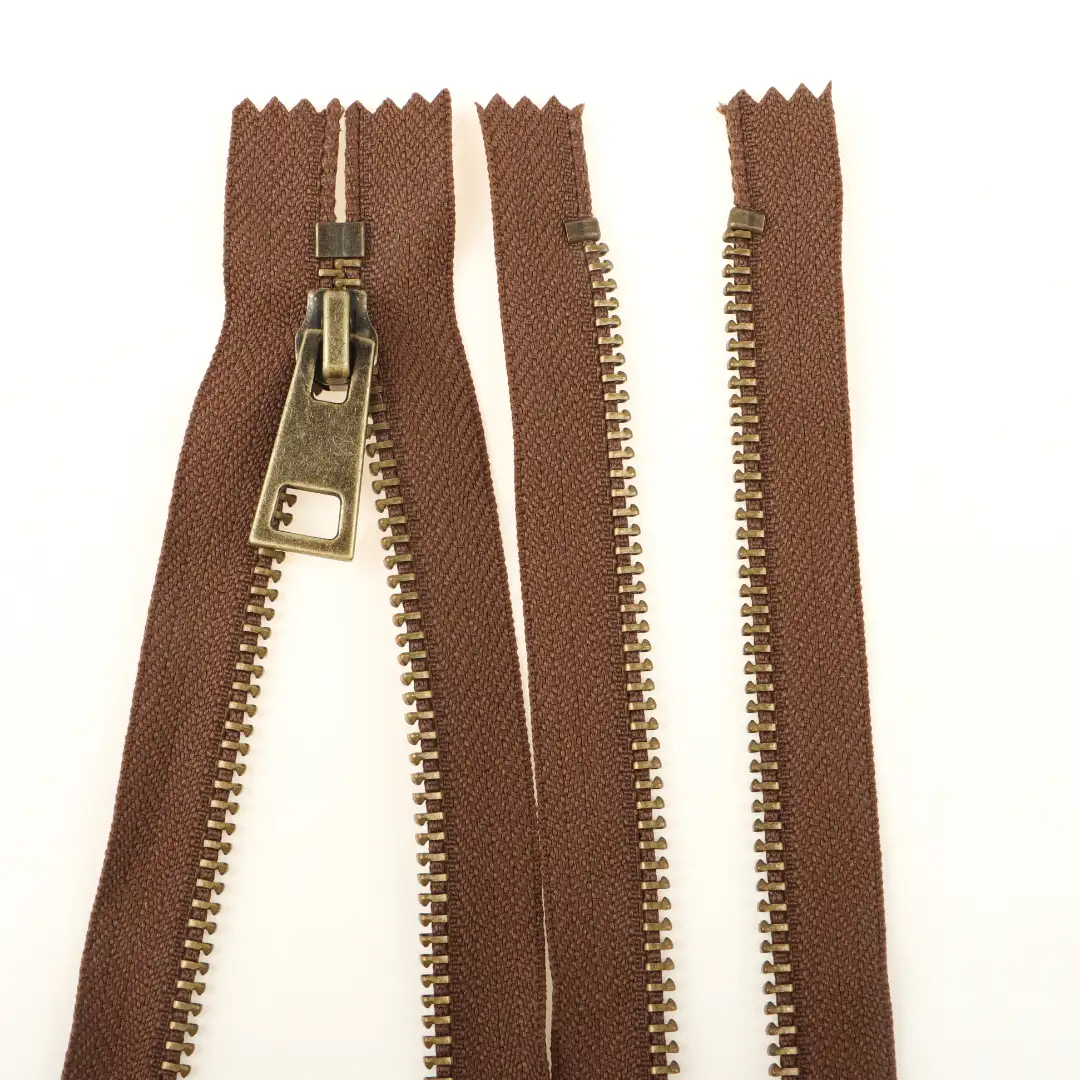 Brown Close Metal Zippers Zipper for Overcoat buy garments accessories in bulk from China wholesaler at wholesale price free worldwide shipping Alibaba