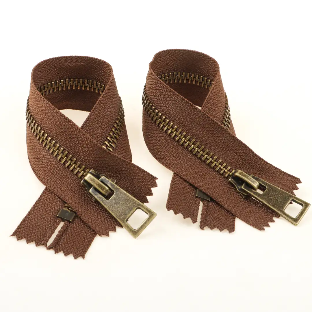 Brown Close Metal Zippers Zipper for Overcoat buy garments accessories in bulk from China wholesaler at wholesale price free worldwide shipping Alibaba