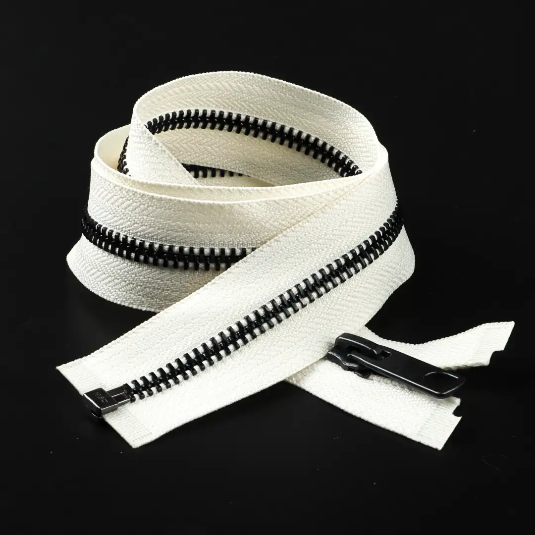 White Open Metal Zippers Zipper for Overcoat buy garments accessories in bulk from China wholesaler at wholesale price free worldwide shipping Alibaba