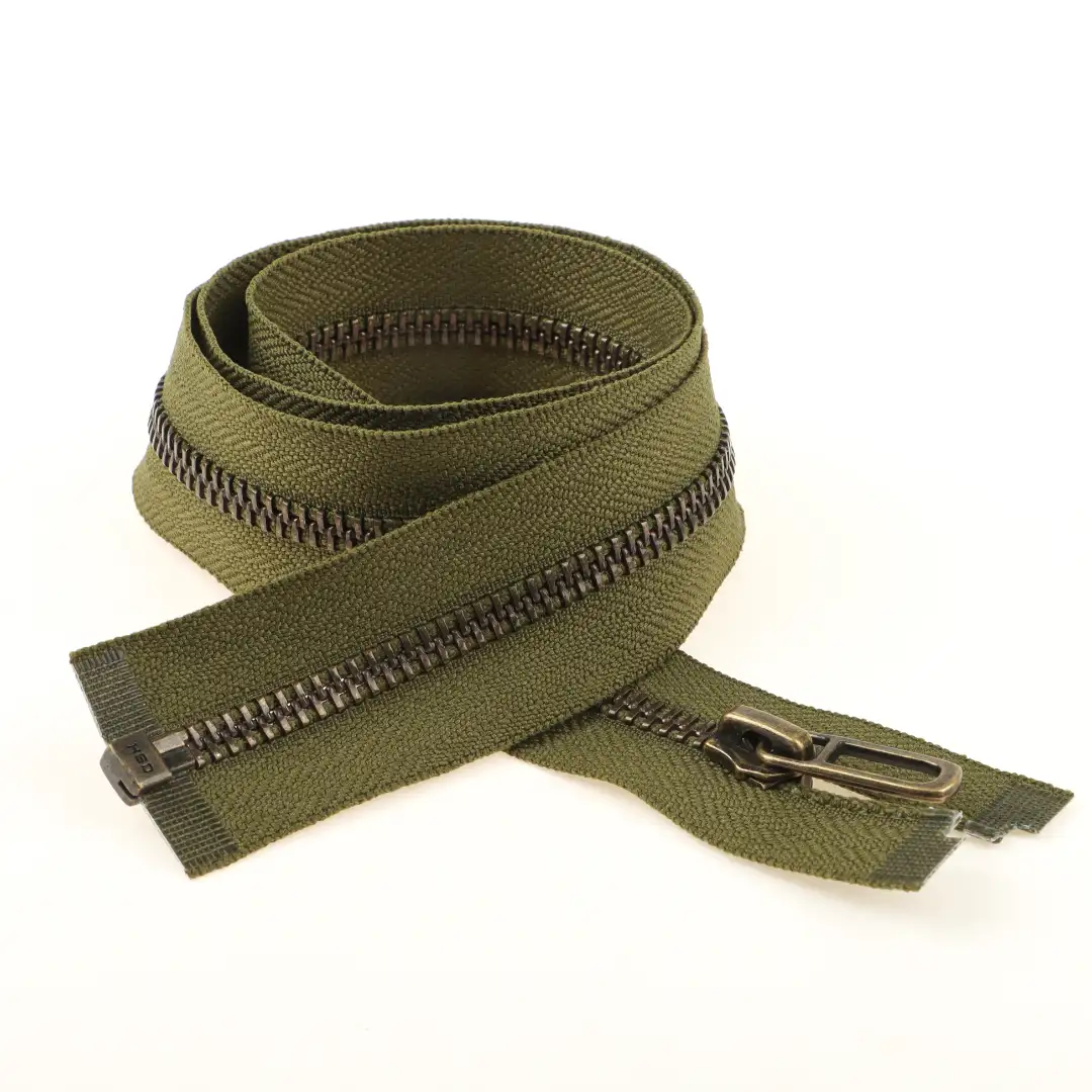 Green Open Metal Zippers Zipper for Overcoat buy garments accessories in bulk from China wholesaler at wholesale price free worldwide shipping Alibaba