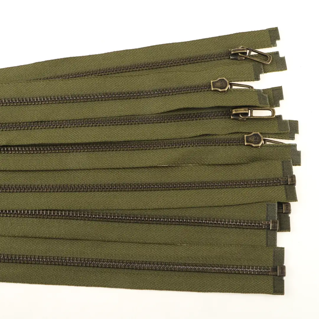 Green Open Metal Zippers Zipper for Overcoat buy garments accessories in bulk from China wholesaler at wholesale price free worldwide shipping Alibaba