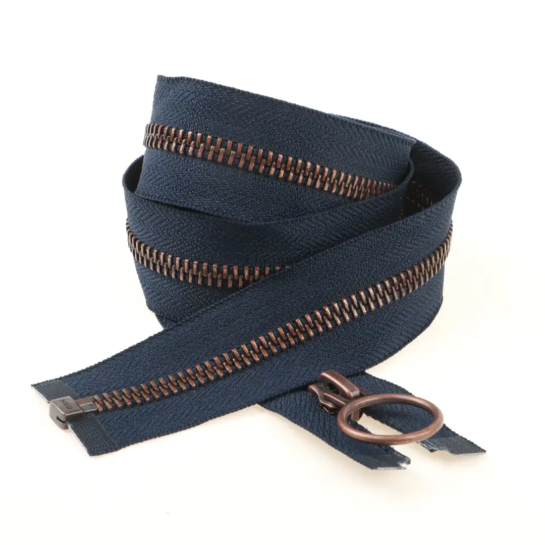 Blue Open Metal Zippers Zipper for Overcoat buy garments accessories in bulk from China wholesaler at wholesale price free worldwide shipping Alibaba