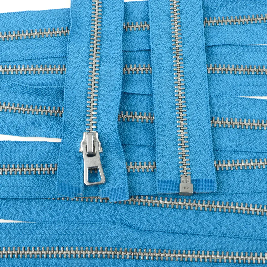 Blue Open Metal Zippers Zipper for Overcoat buy garments accessories in bulk from China wholesaler at wholesale price free worldwide shipping Alibaba