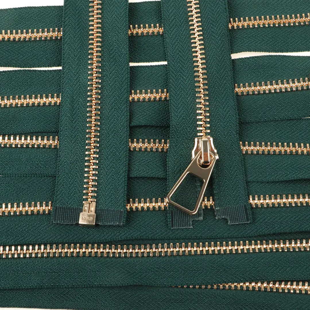 Green Open Metal Zippers Zipper for Overcoat buy garments accessories in bulk from China wholesaler at wholesale price free worldwide shipping Alibaba