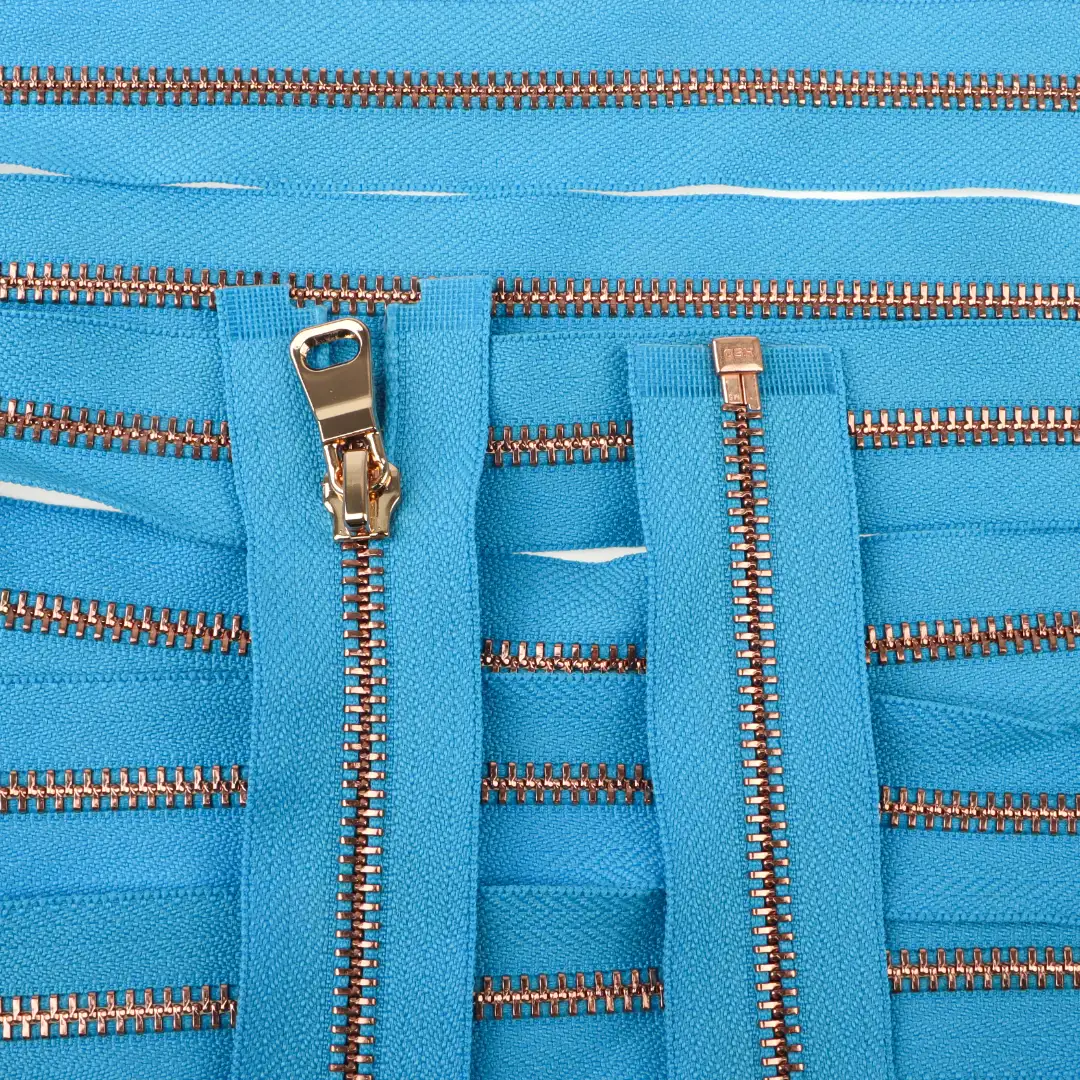 Blue Open Metal Zippers Zipper for Overcoat buy garments accessories in bulk from China wholesaler at wholesale price free worldwide shipping Alibaba
